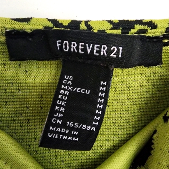 Retro Green Floral Mini Dress - Picture 4 of 4